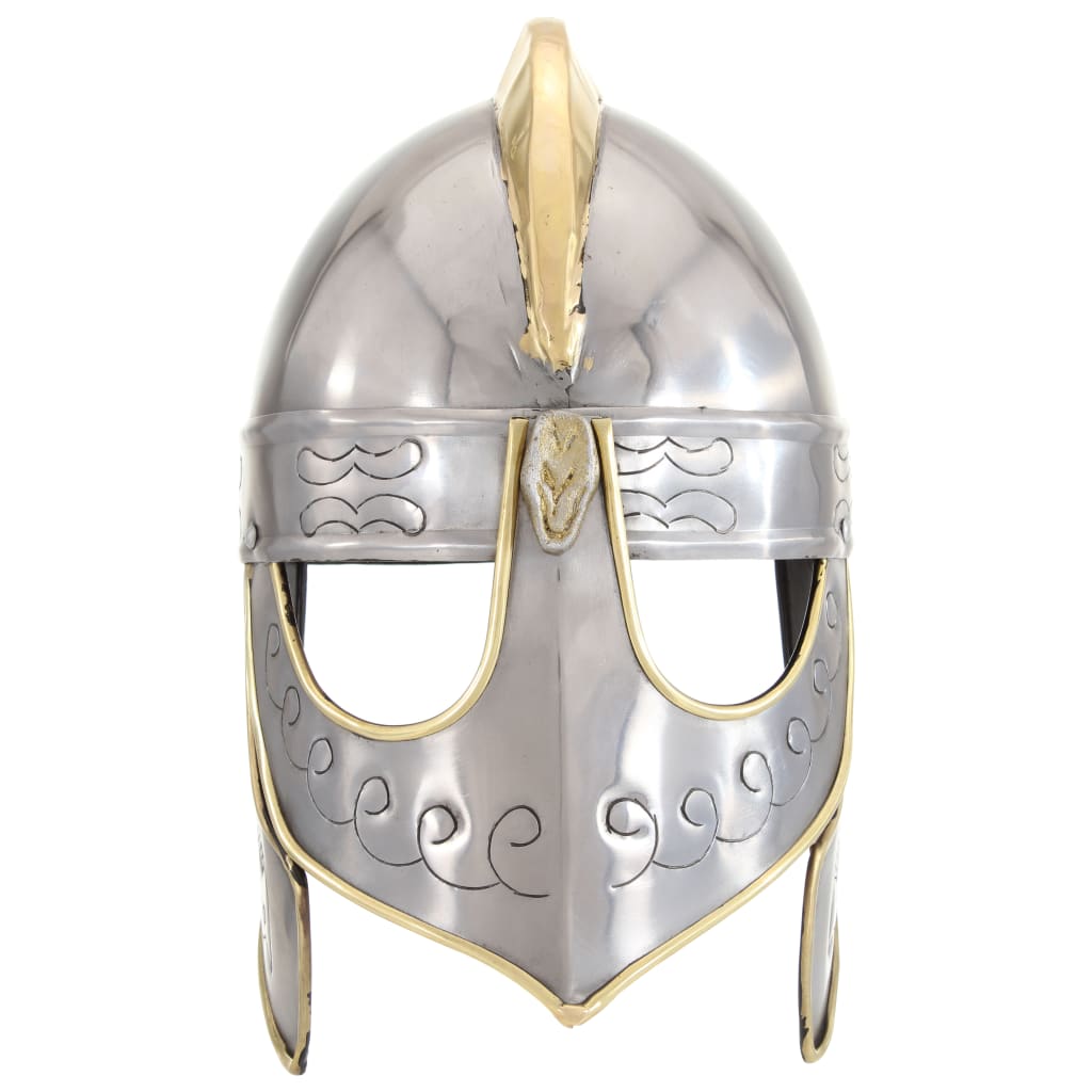 VidaXL Beowulf casque réplique GN acier couleur argent