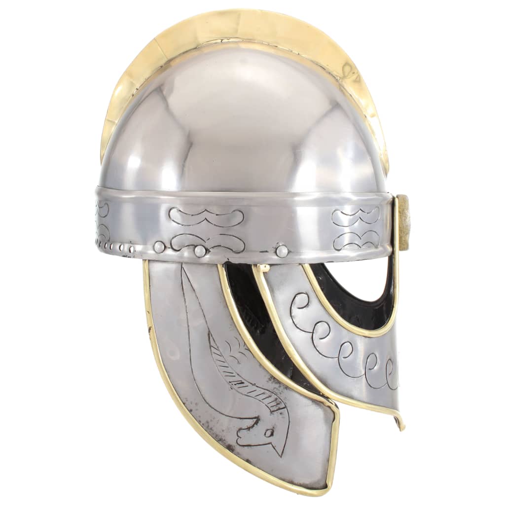 VidaXL Beowulf casque réplique GN acier couleur argent