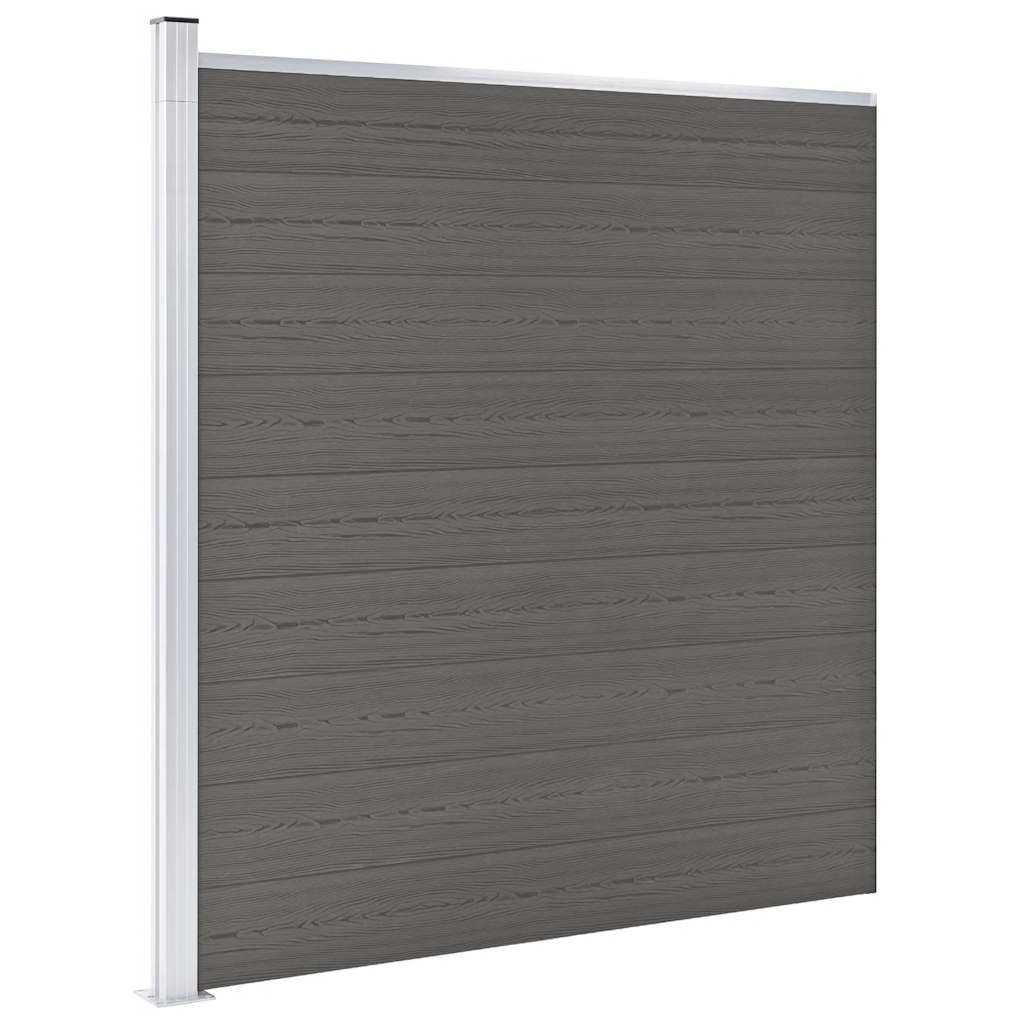 Vidaxl Fence 175x186 cm hkc gris