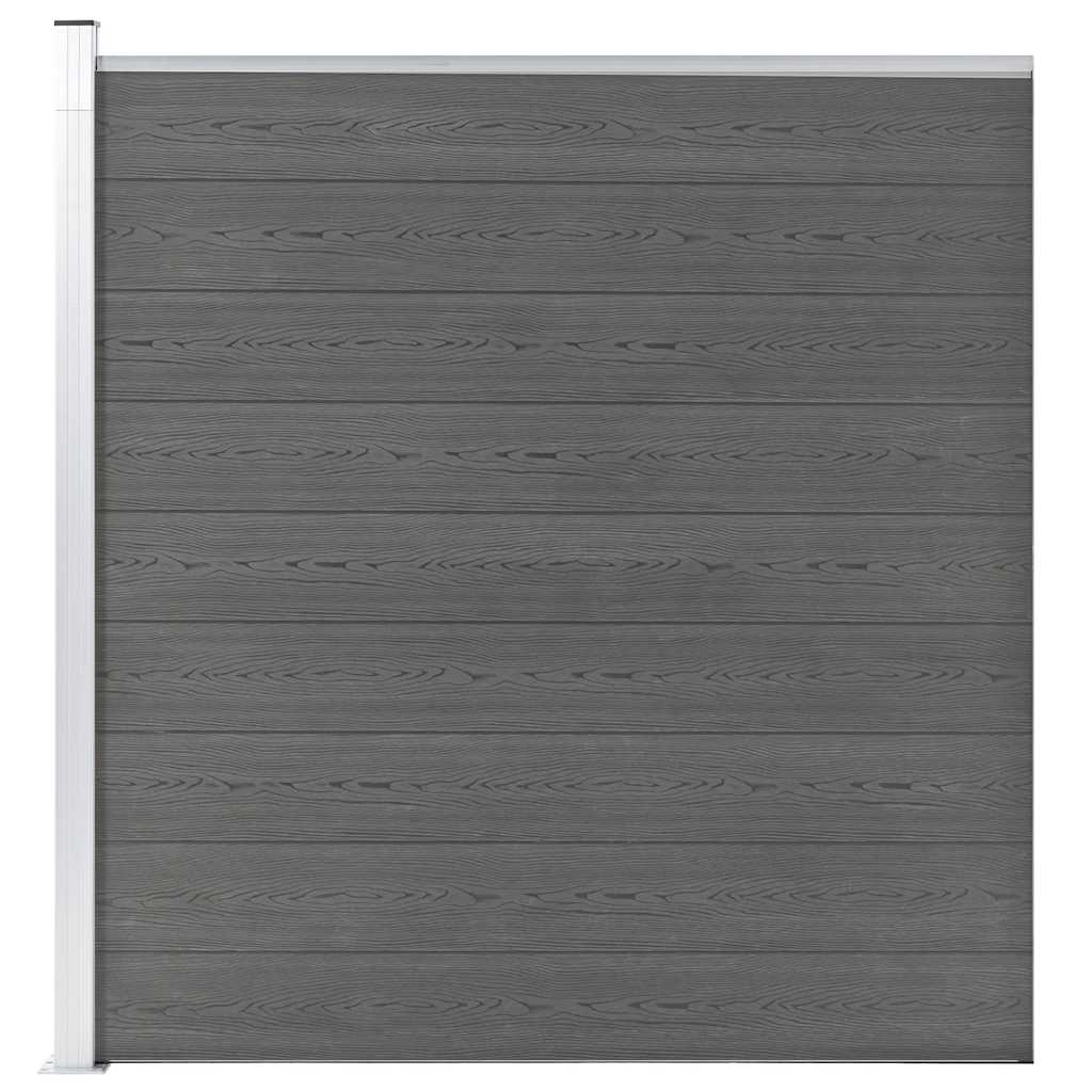 Vidaxl Fence 175x186 cm hkc gris