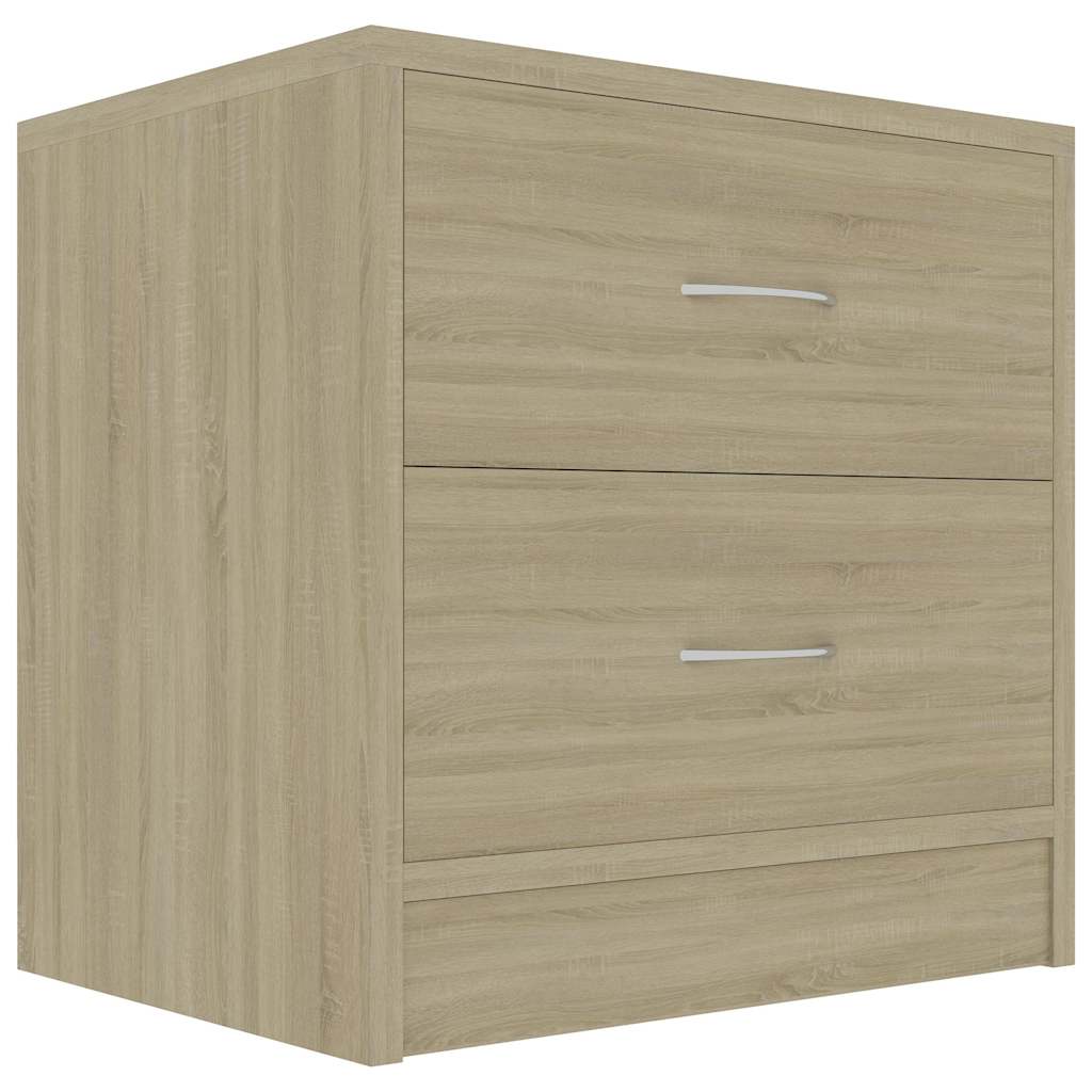 Vidaxl nachtkastjes 2 st 40x30x40 cm bewerkt hout sonoma eikenkleurig