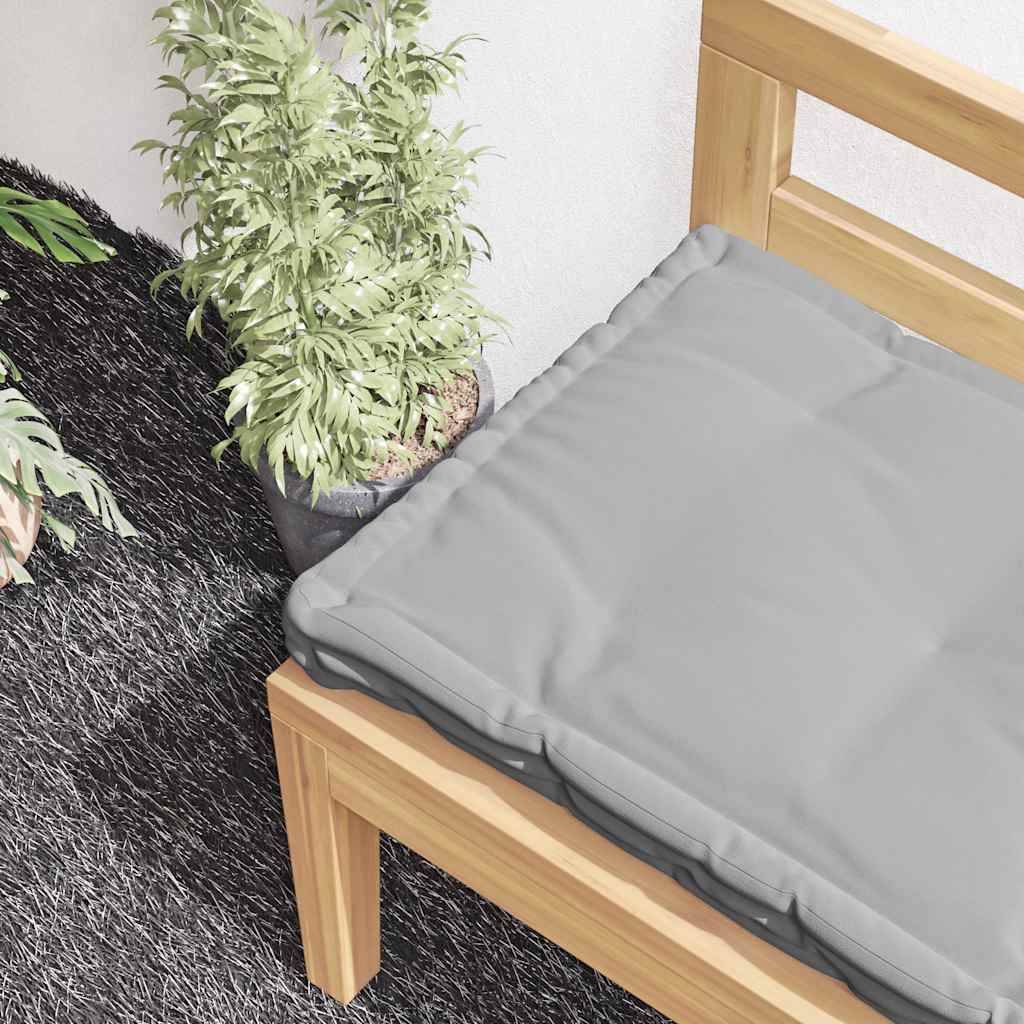 Coussin de plancher de palette vidaxl 120x40x7 cm gris coton