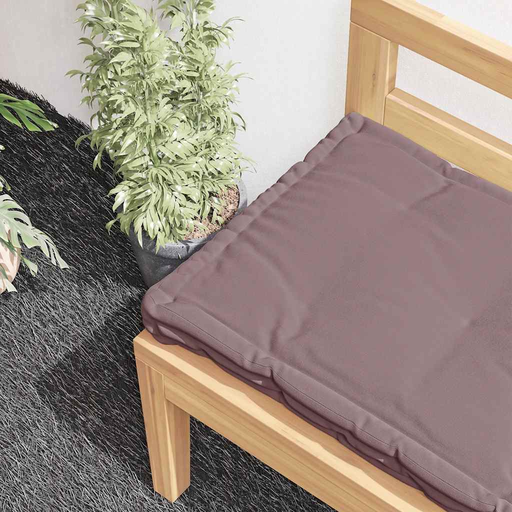 Coussin de plancher de palette vidaxl 120x40x7 cm coton taupe