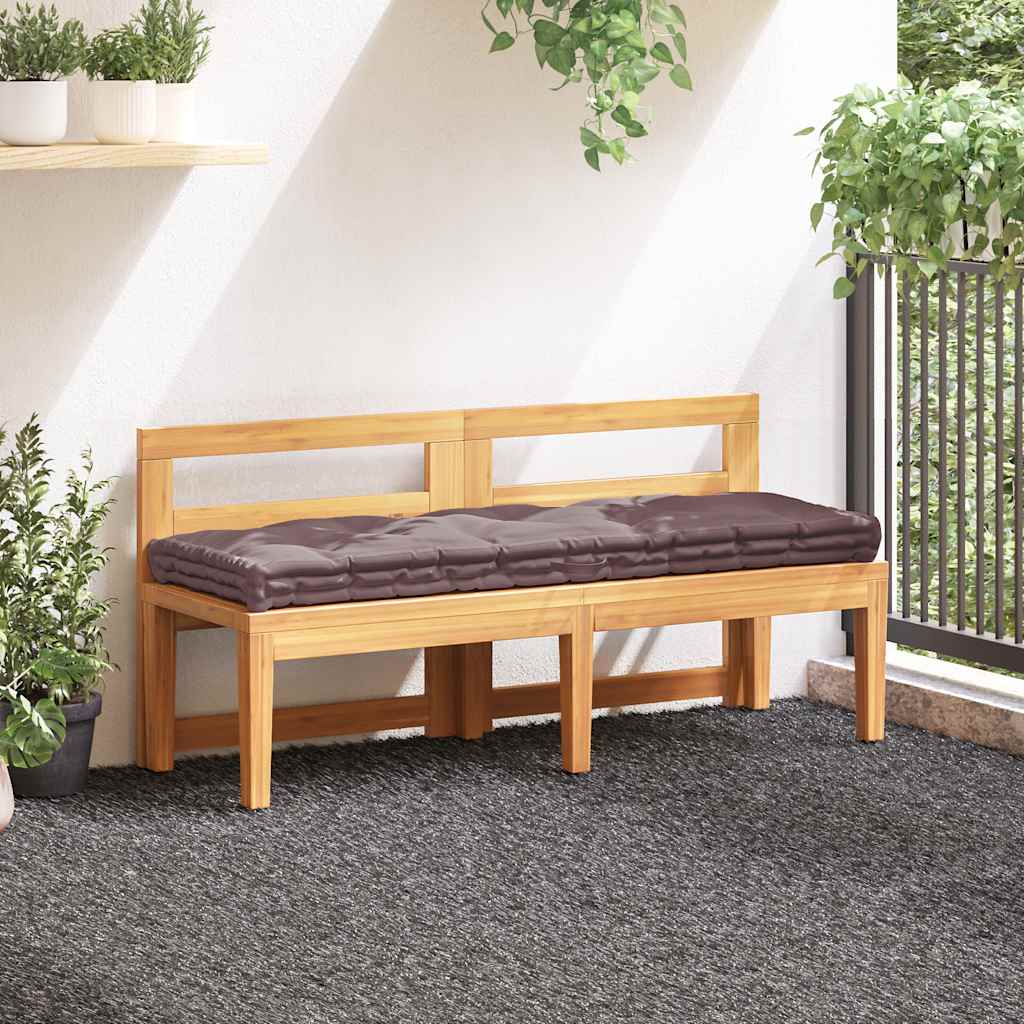 Coussin de plancher de palette vidaxl 120x40x7 cm coton taupe