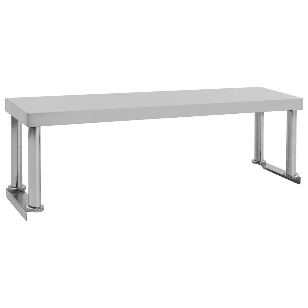 Vidaxx augmentation pour table de travail 120x30x35 cm acier inoxydable