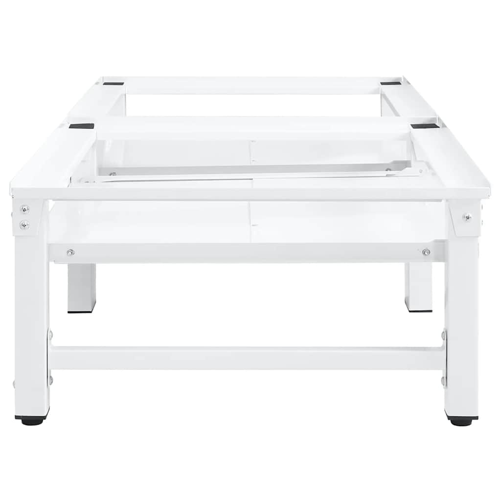 Machine à laver Vidaxl et séchoir avec étagères extensibles blancs