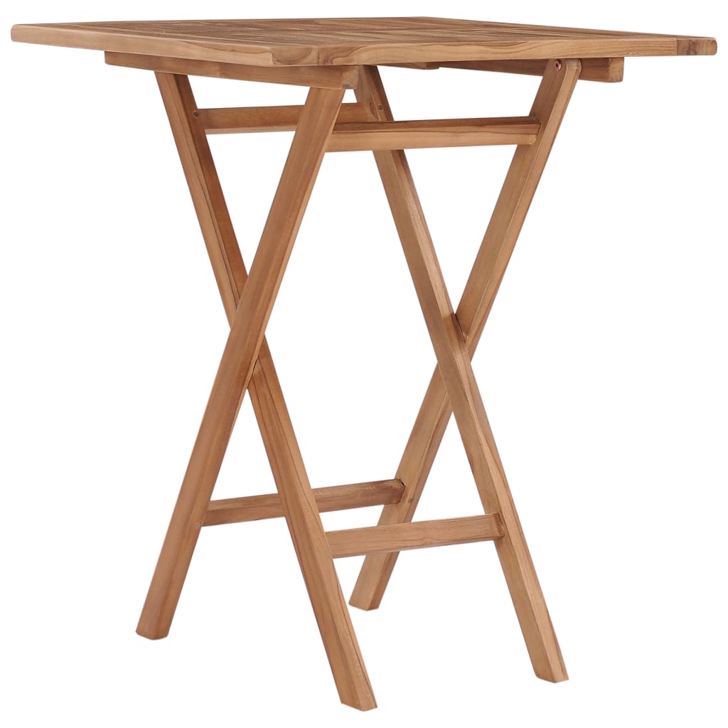 Vidaxl tuintafel inklapbaar 60x60x75 cm massief teakhout