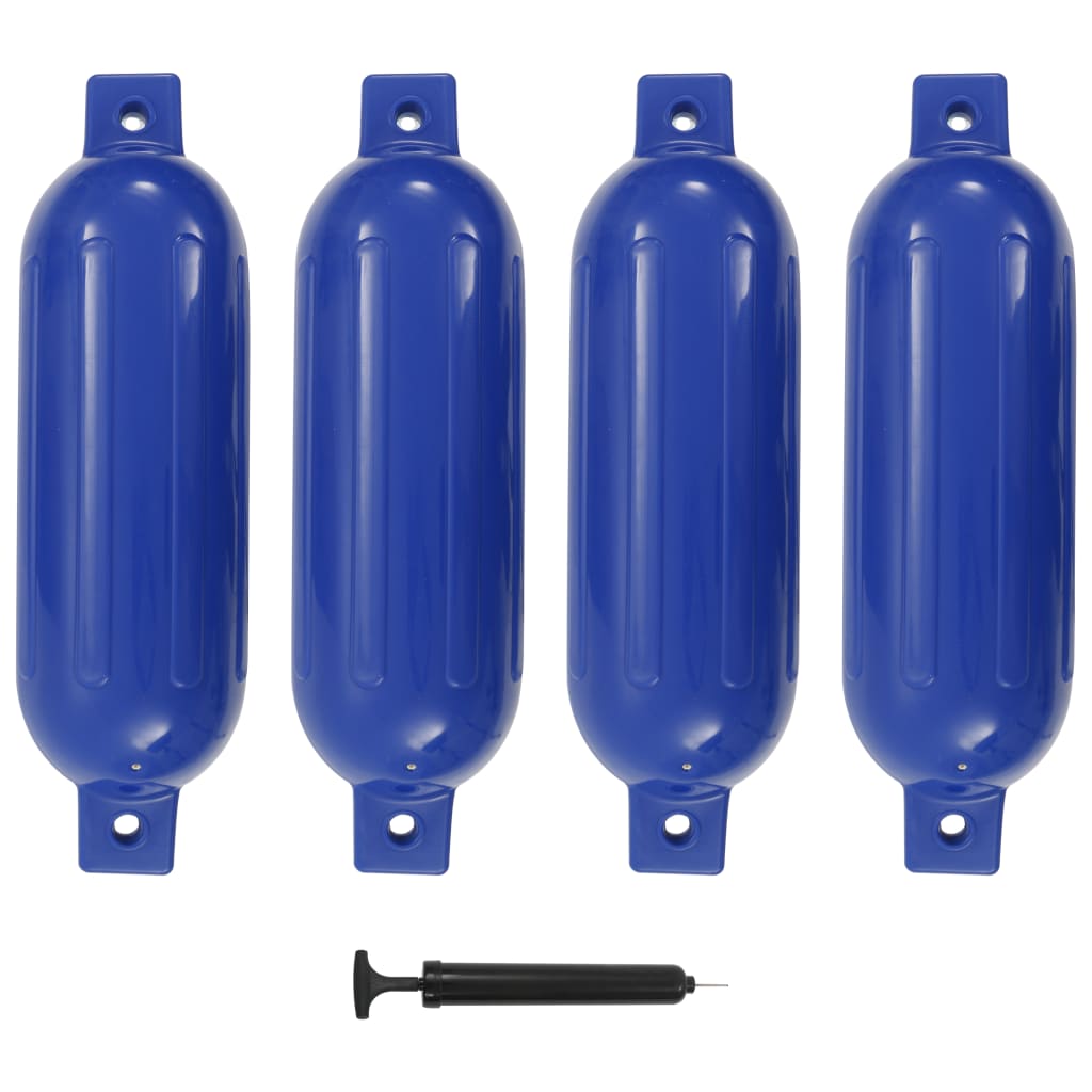 Vidaxl Bootstoot Cushions 4 ST 51X14 CM PVC BLUE