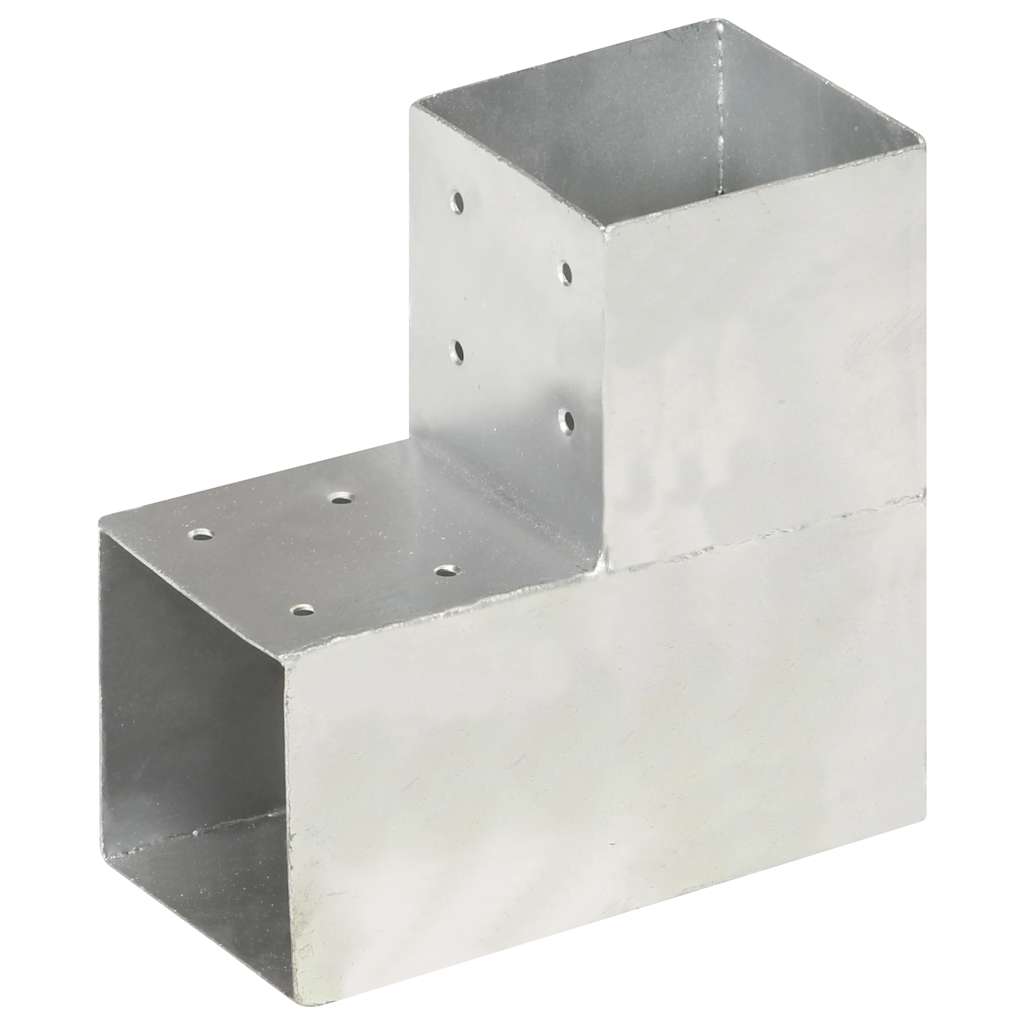 VidaXL Post connexion en forme de L 101x101 mm métal galvanisé