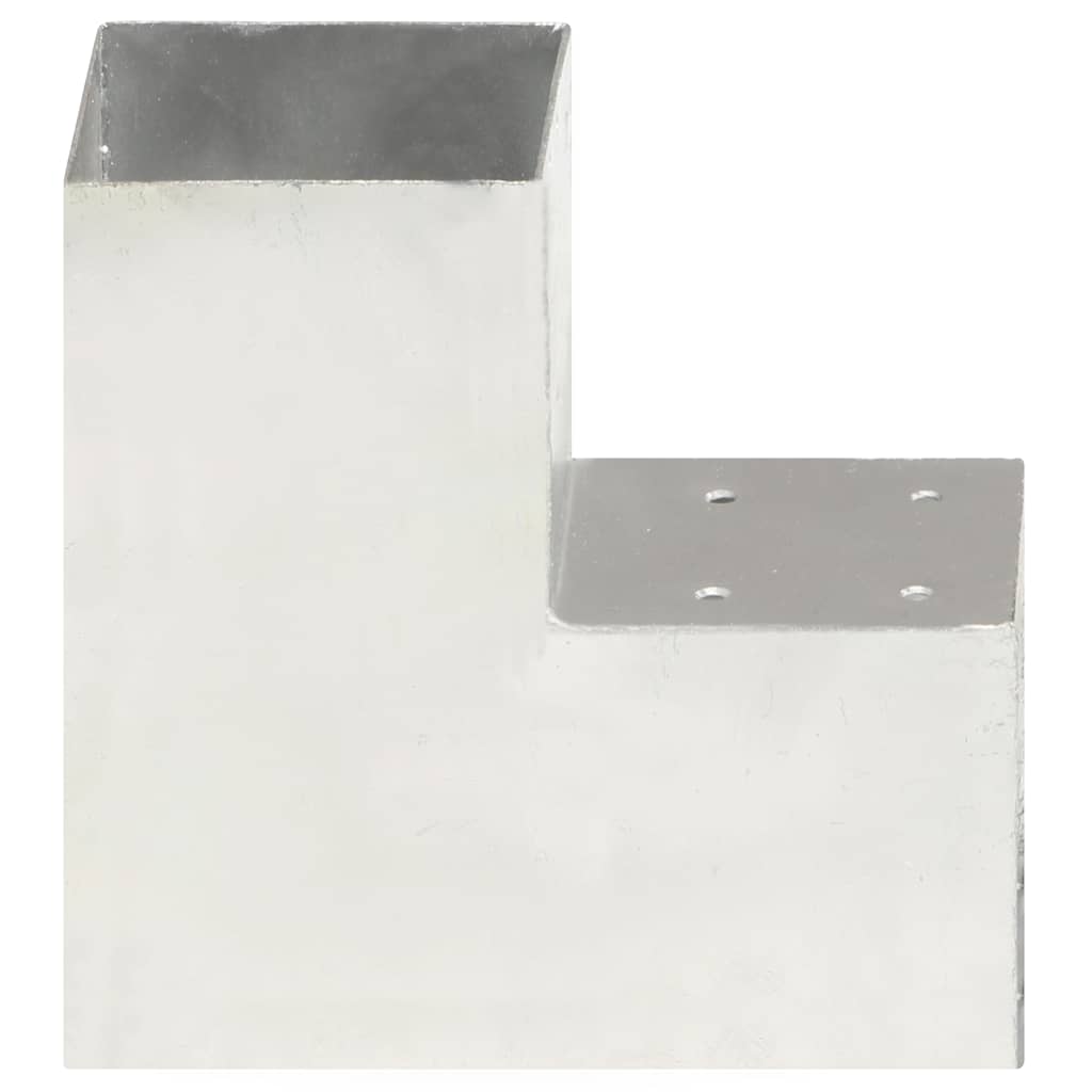 VidaXL Post connexion en forme de L 101x101 mm métal galvanisé