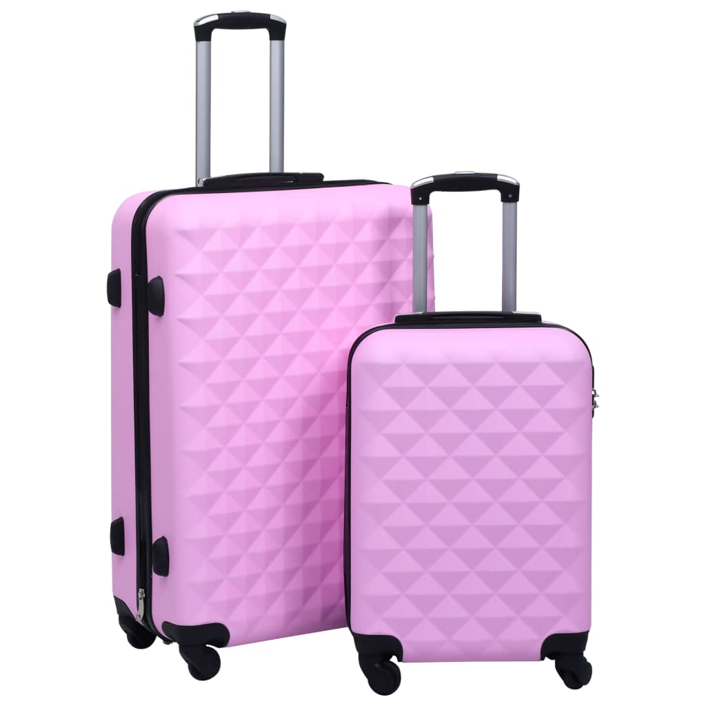 Vidaxl Ensemble de bagages durs en 2 parties Abs Pink