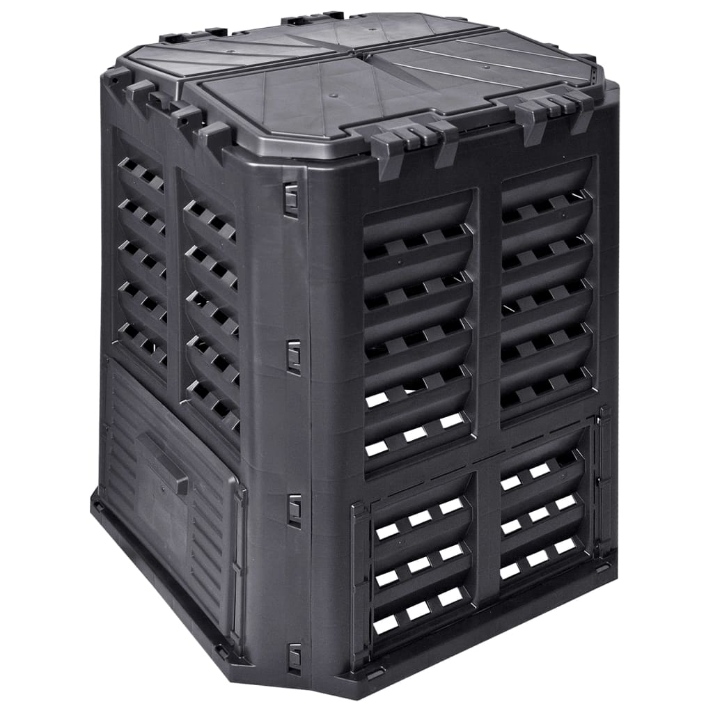 Vidaxx bac à compost 360 l 68,9x68,9x83,9 cm noir