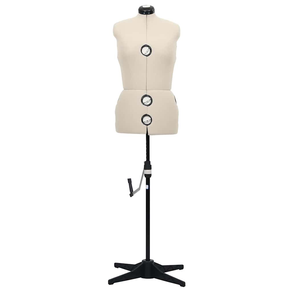 Vidaxl mannequin ajusté femme taille 40-46 m crème colorée