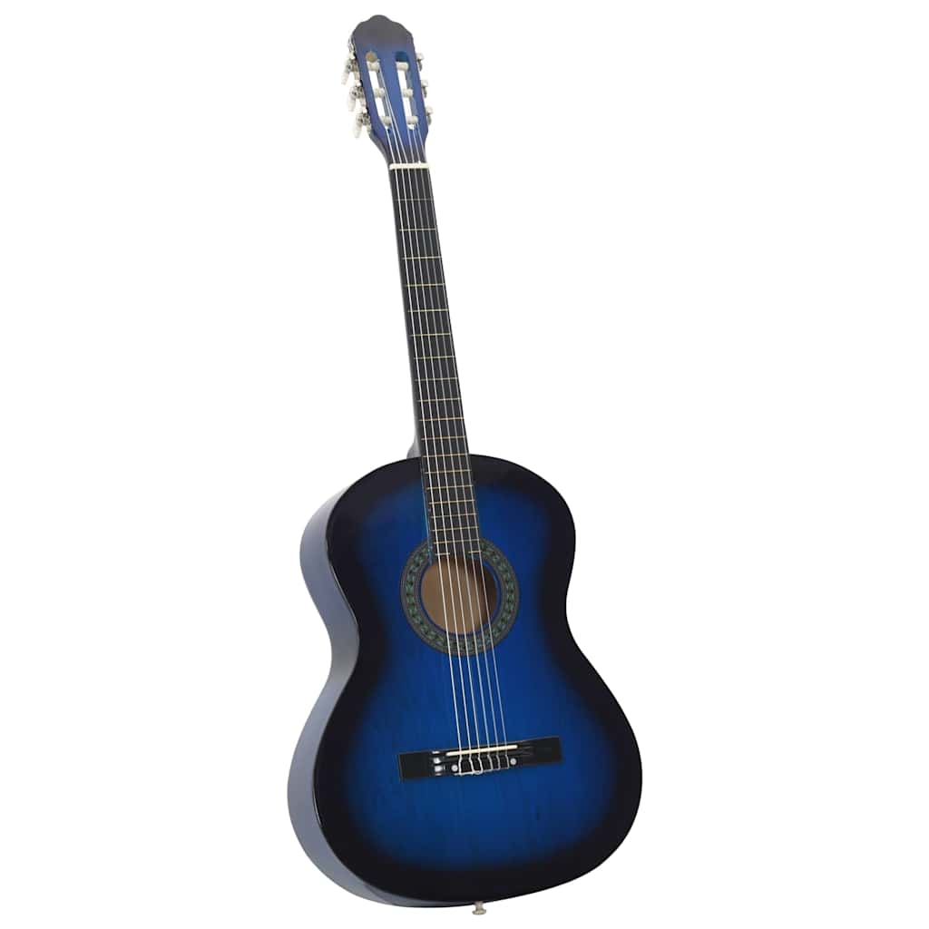 Ensemble de guitare Vidaxl 12 parties Classic débutant 4 4 39 Bleu