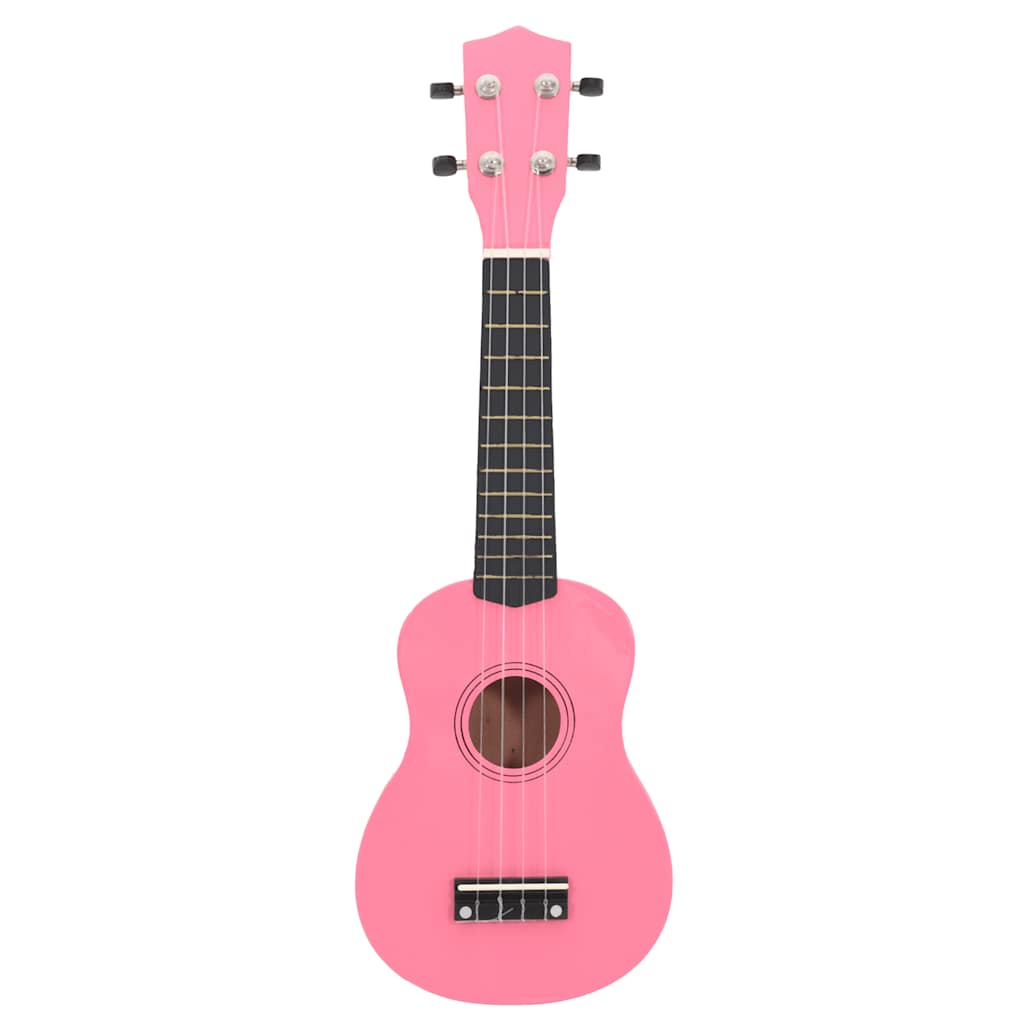 Vidaxl ensemble ukulélé avec sac pour enfants soprano 21'' rose