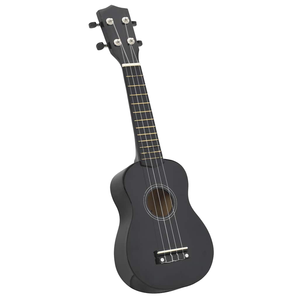Vidaxl ensemble ukulélé avec sac pour enfants soprano 23'' noir