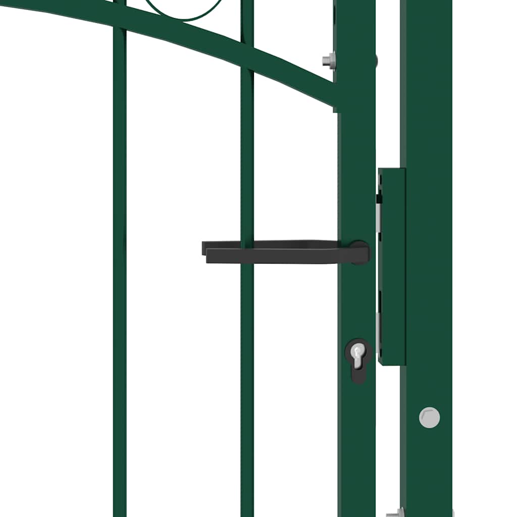 Vidaxxl portail avec pointes de lance 100x175 cm acier vert