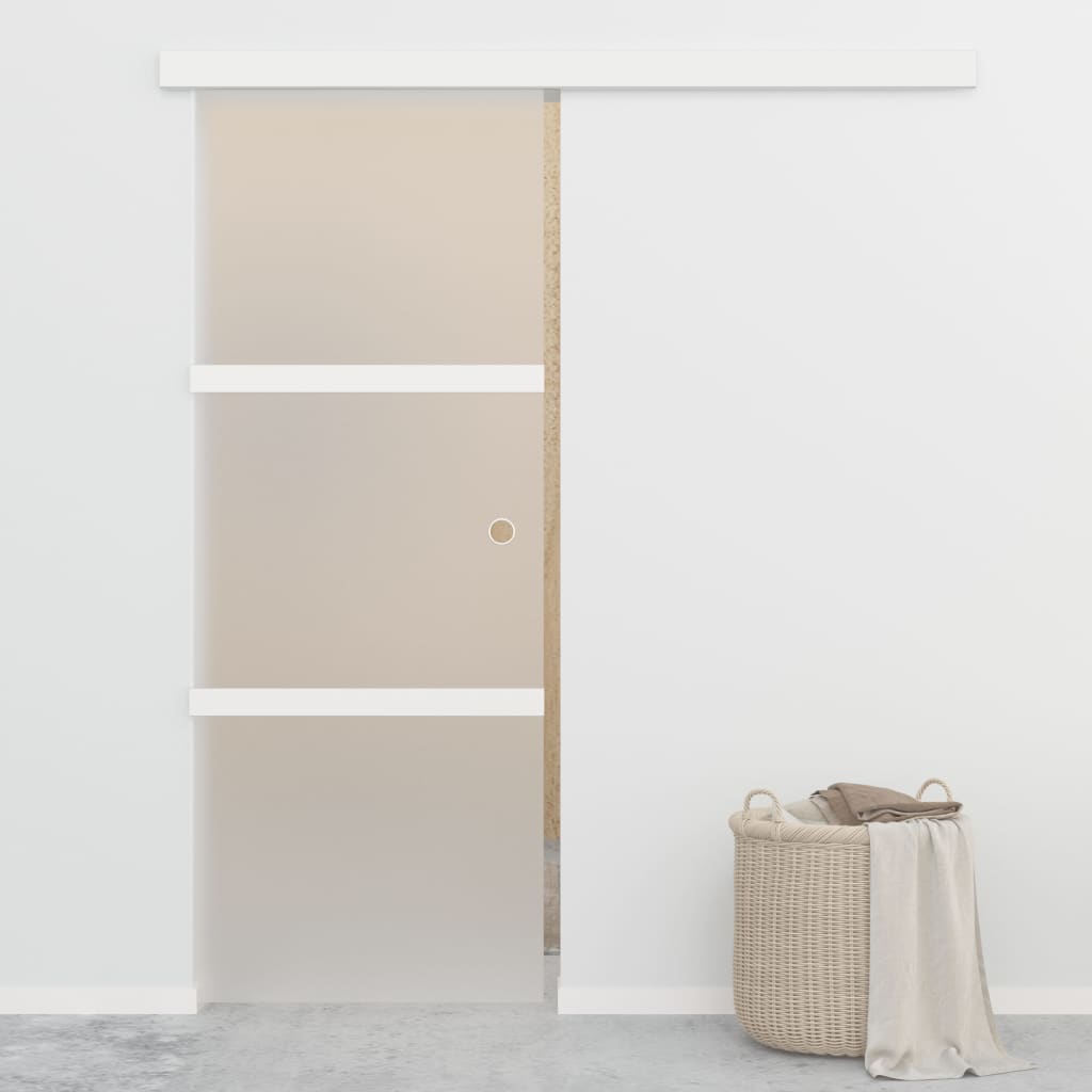 Vidaxx porte coulissante avec butées souples 76x205 cm verre ESG et aluminium