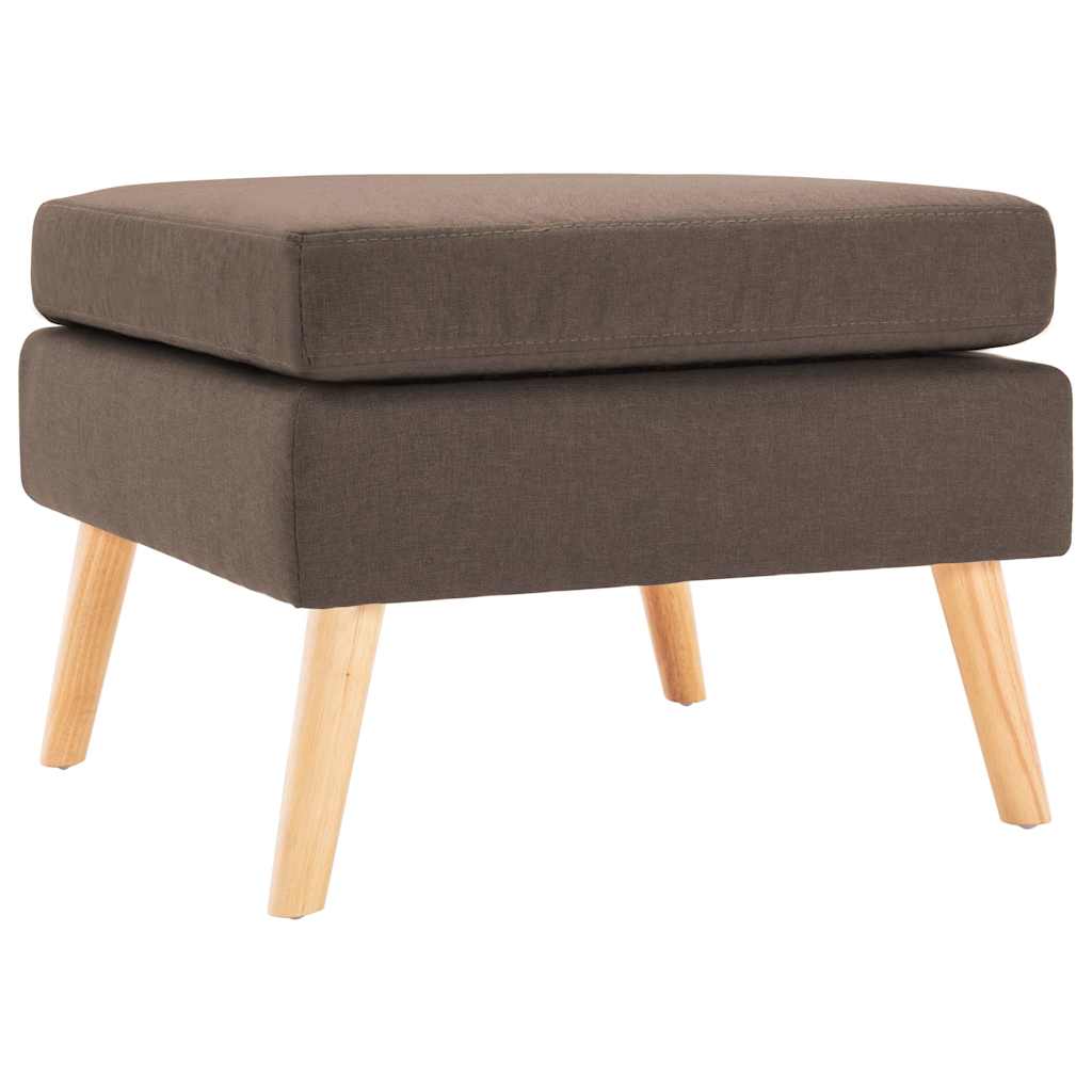 Vidaxl voetenbank stof bruin