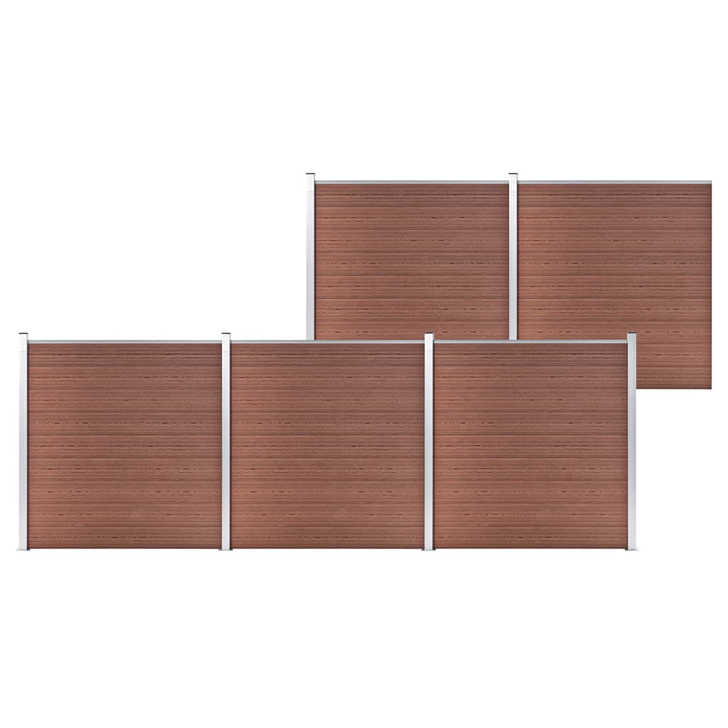VidaXL Clôture 872x186 cm HKC marron