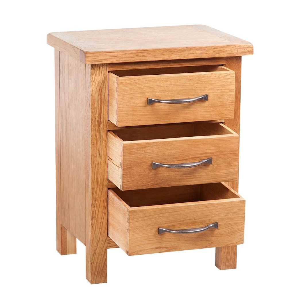Vidaxl nachtkastjes 2 st 40x30x54 cm massief eikenhout