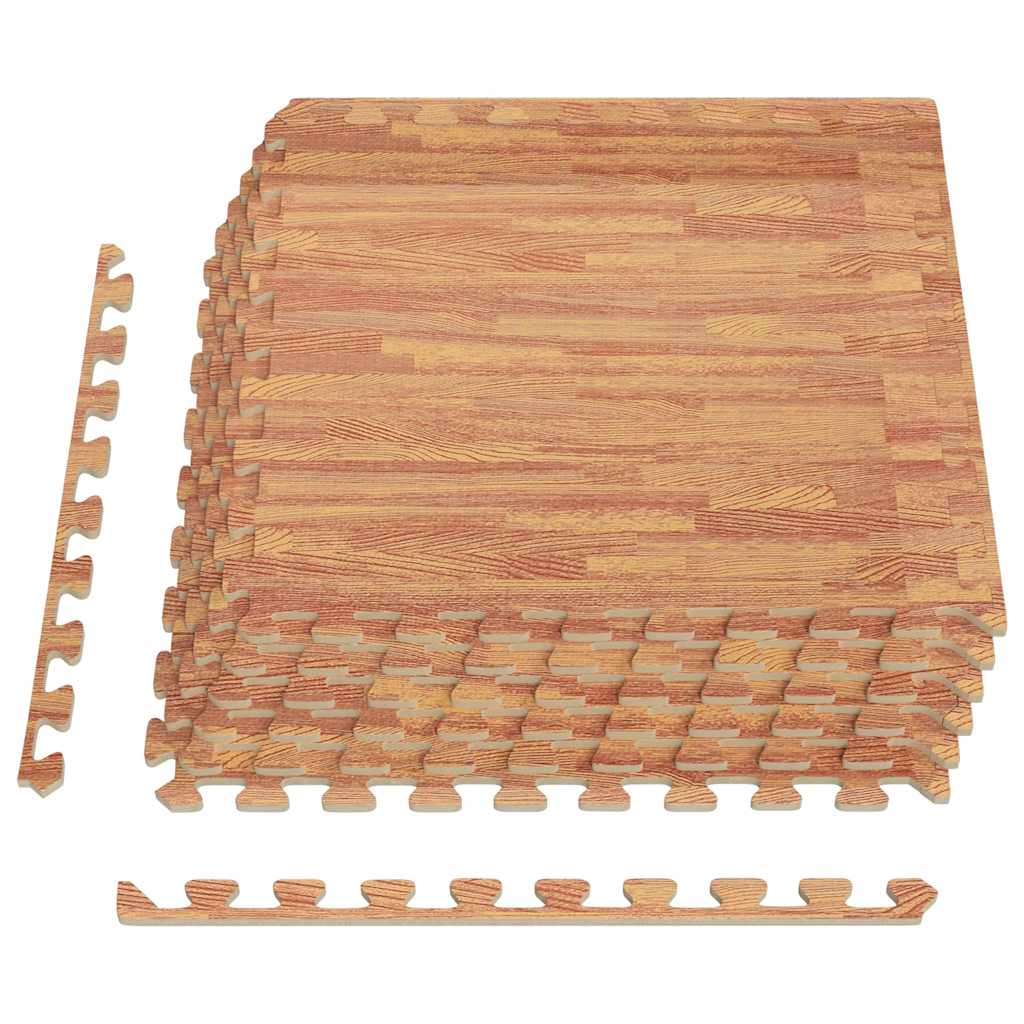Vidaxl Floor Mats 6 ST 2.16 ㎡ Impression de grain en bois mousse EVA