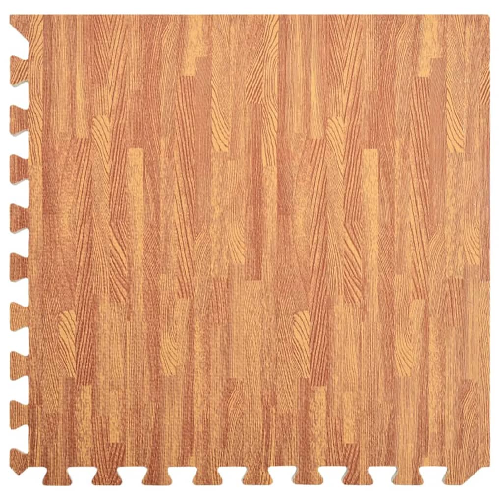 Vidaxl Floor Mats 12 ST 4.32 ㎡ Impression de grain en bois mousse EVA