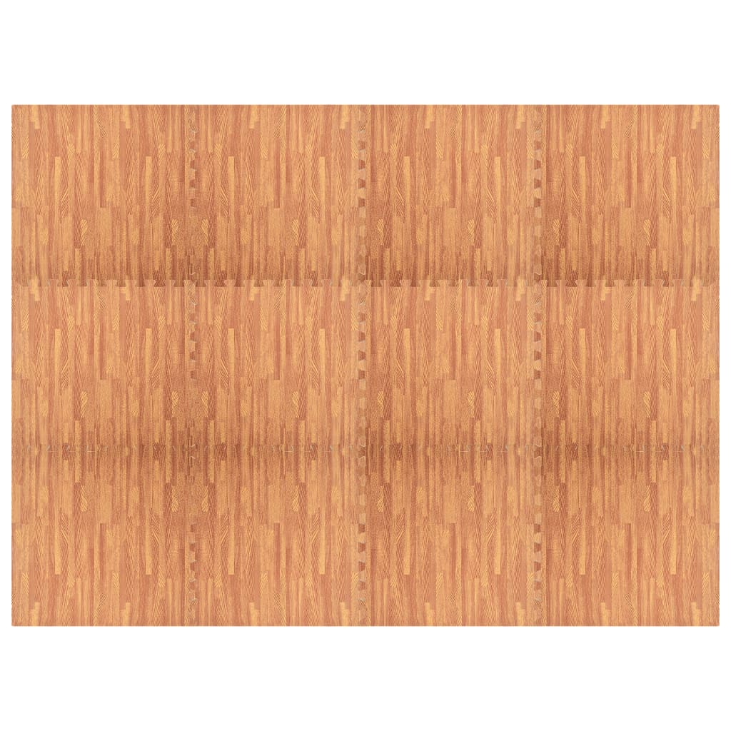 Vidaxl Floor Mats 12 ST 4.32 ㎡ Impression de grain en bois mousse EVA