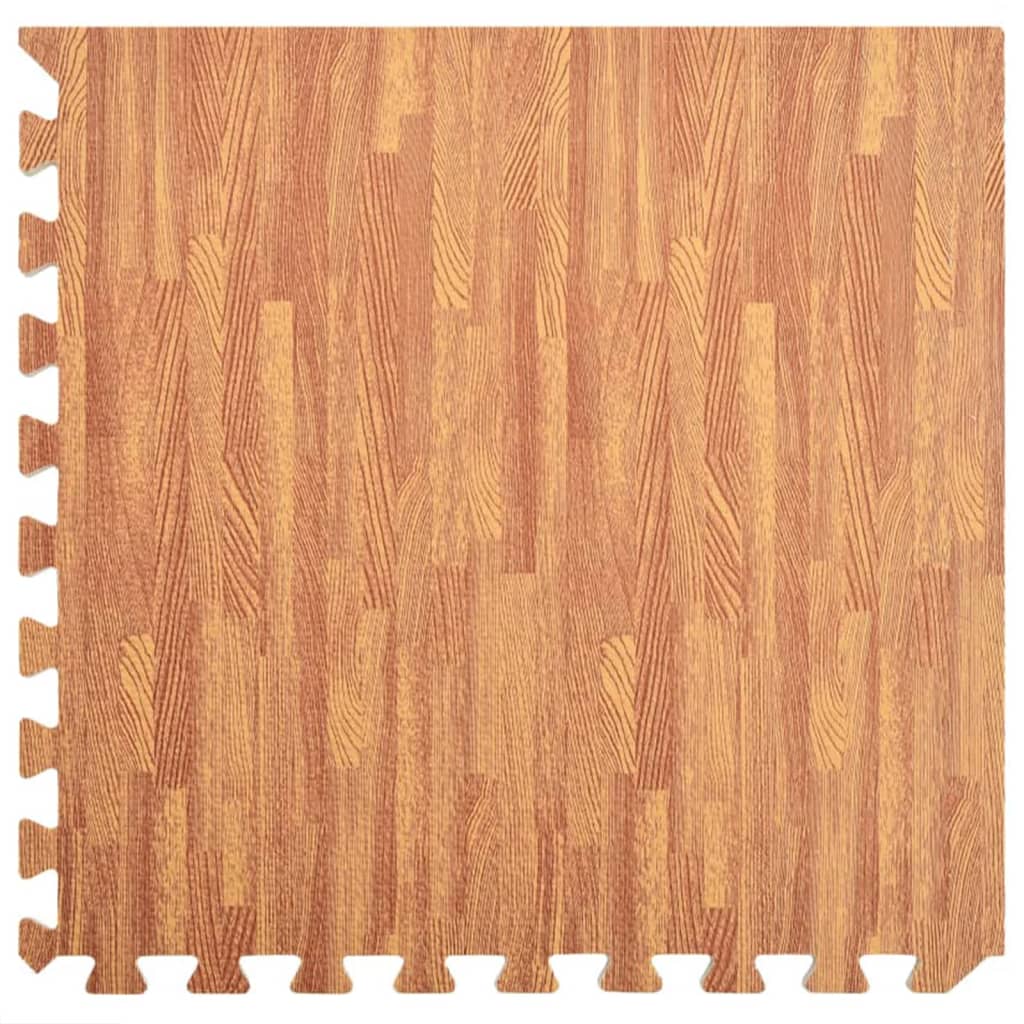 Vidaxl Floor Mats 24 ST 8.64 ㎡ EVA MOS MODE WOOD GRAIN PRINT