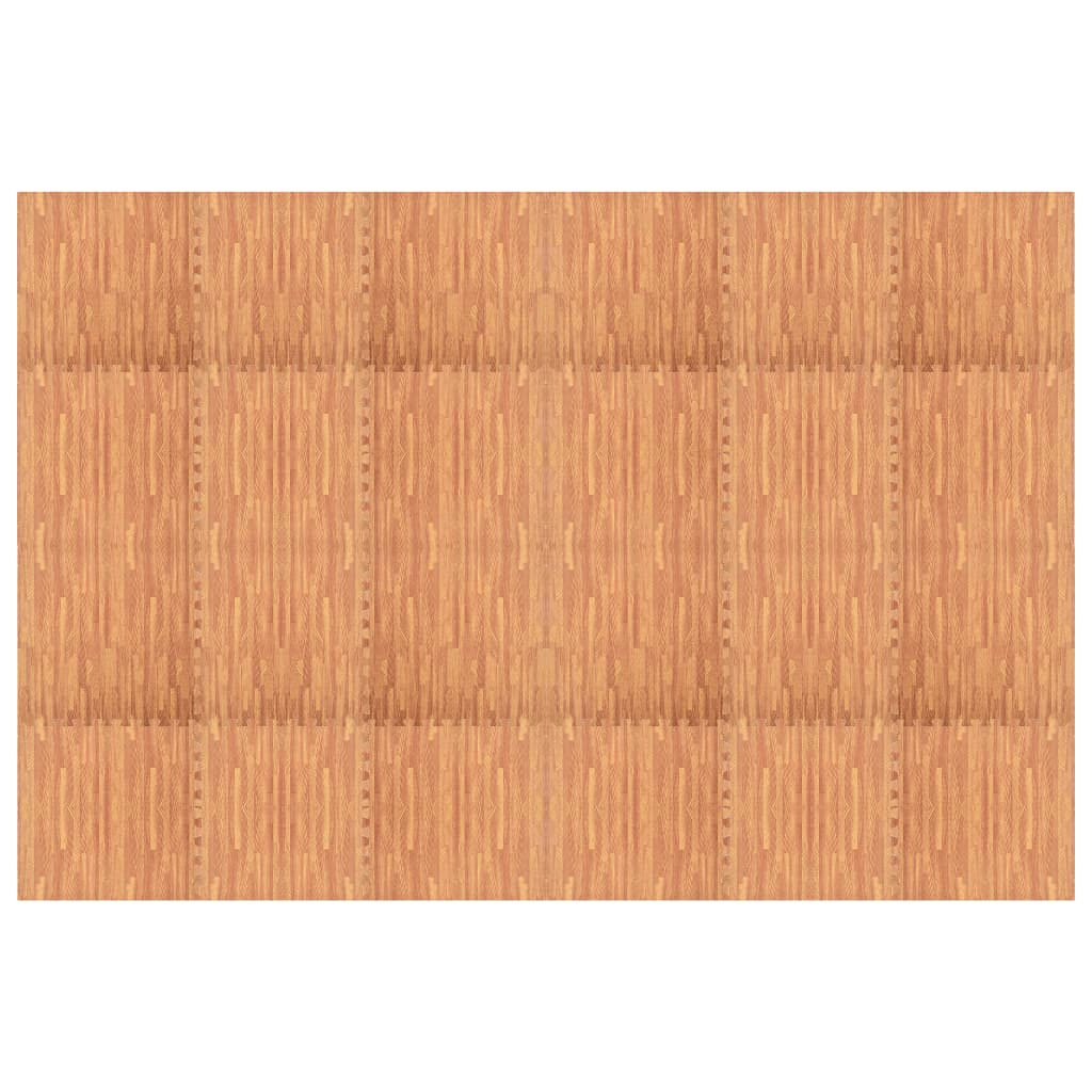 Vidaxl Floor Mats 24 ST 8.64 ㎡ EVA MOS MODE WOOD GRAIN PRINT