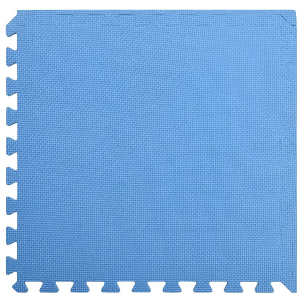 Vidaxl Floor Mats 24 ST 8.64 ㎡ Eva mousse bleu