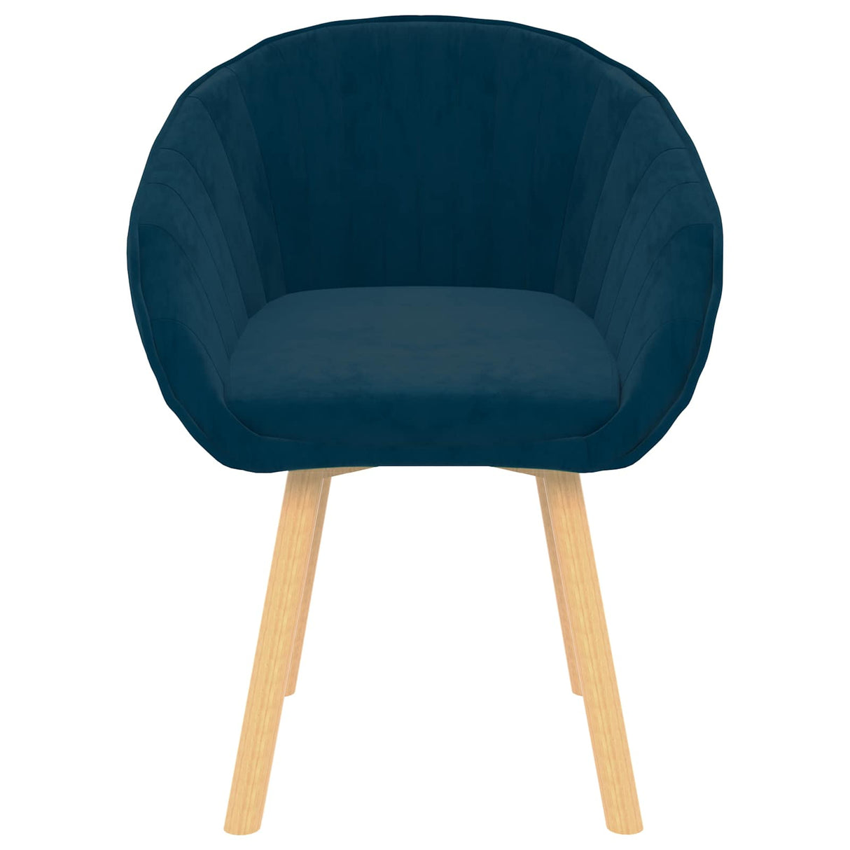 Vidaxl eetkamerstoel blauw 62 x 58 x 76 cm fluweel