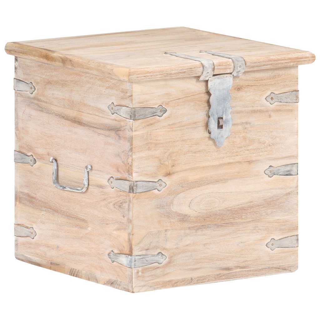Vidaxl opbergkist 40x40x40 cm massief acaciahout