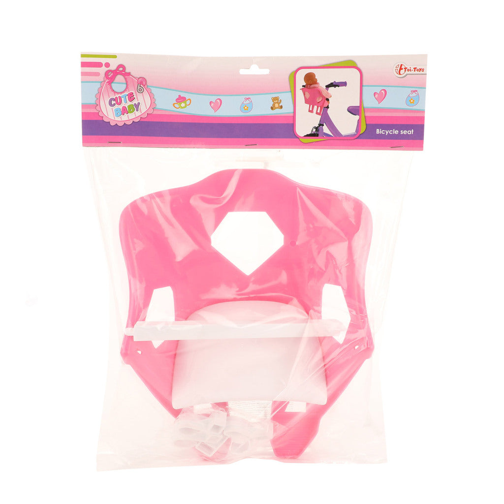 Joli siège de vélo pour poupée bébé rose