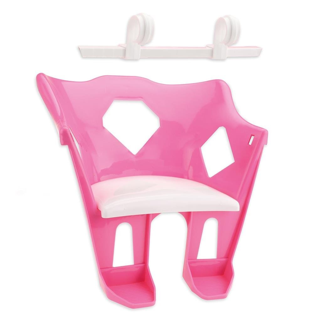 Joli siège de vélo pour poupée bébé rose