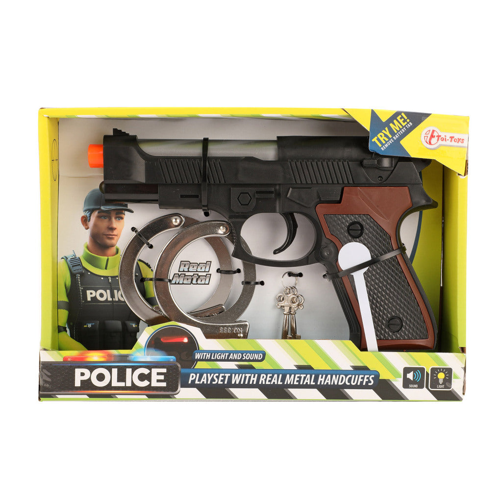 Toi-Toys Ensemble de jeu de police avec lumière et son