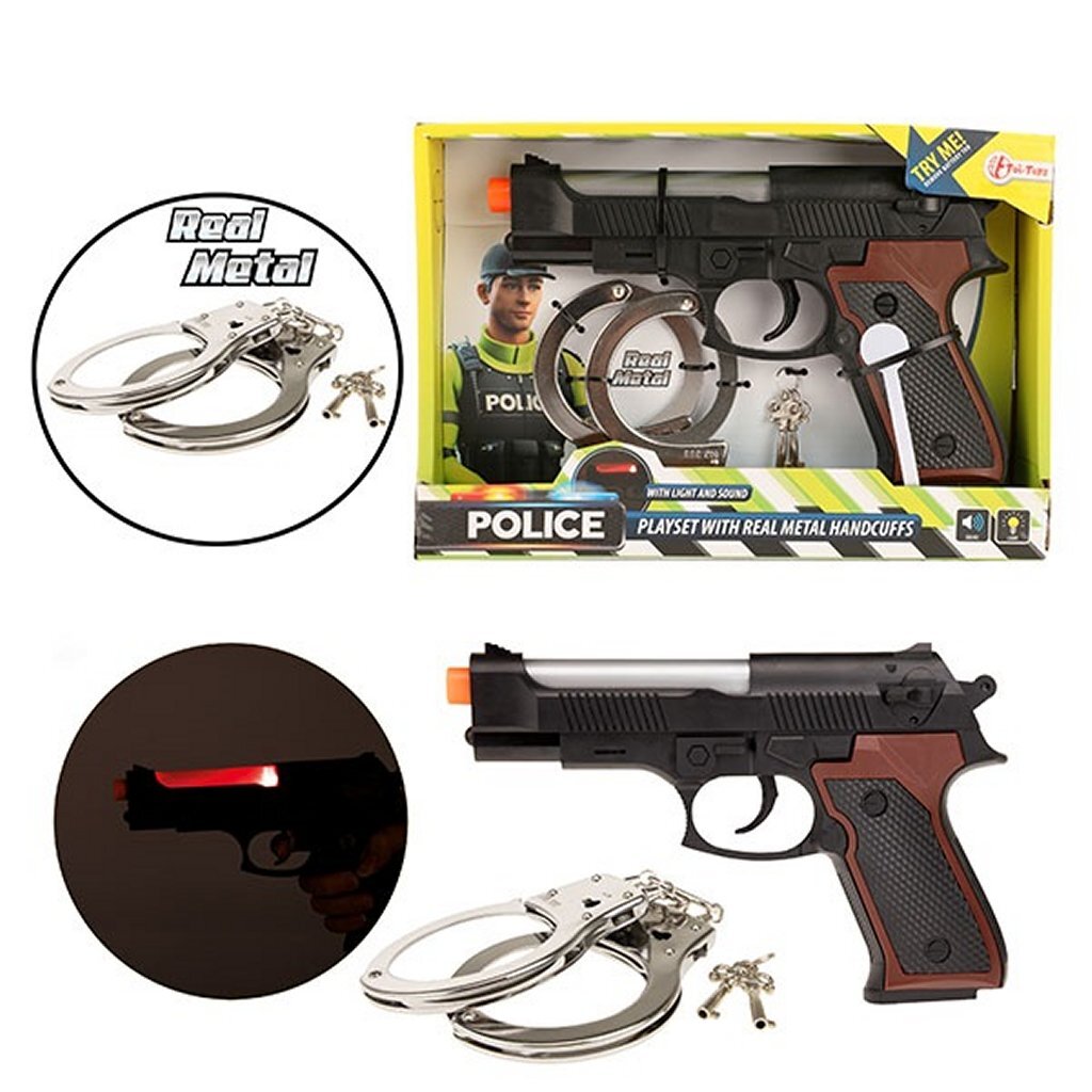 Toi-Toys Ensemble de jeu de police avec lumière et son