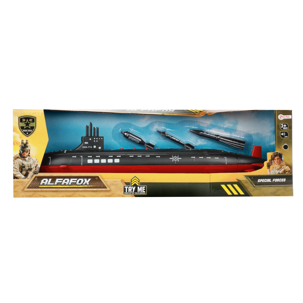Toi-toys sous-marin euml;r noir 43 cm avec lumière et son