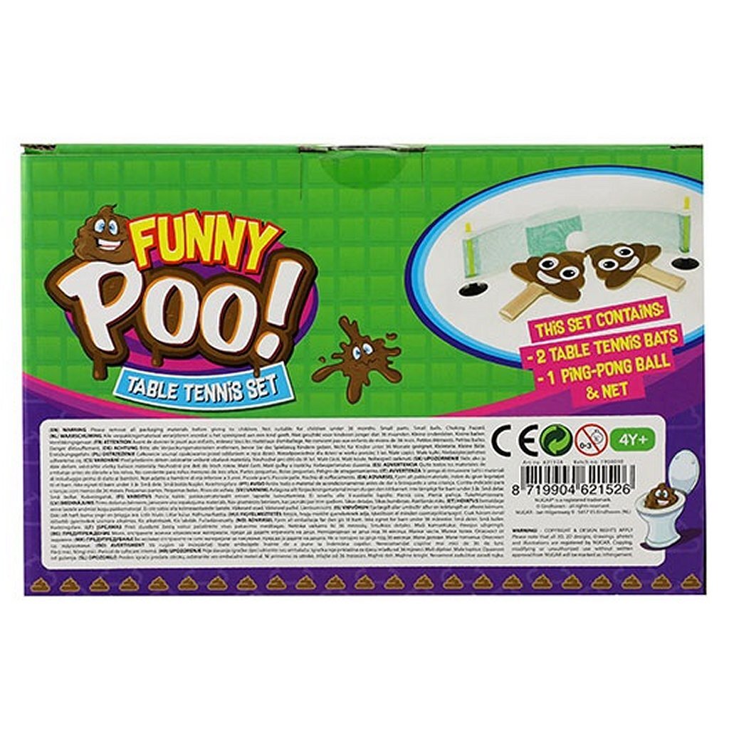 Funny Poo Ensemble de tennis de table Funny Poo