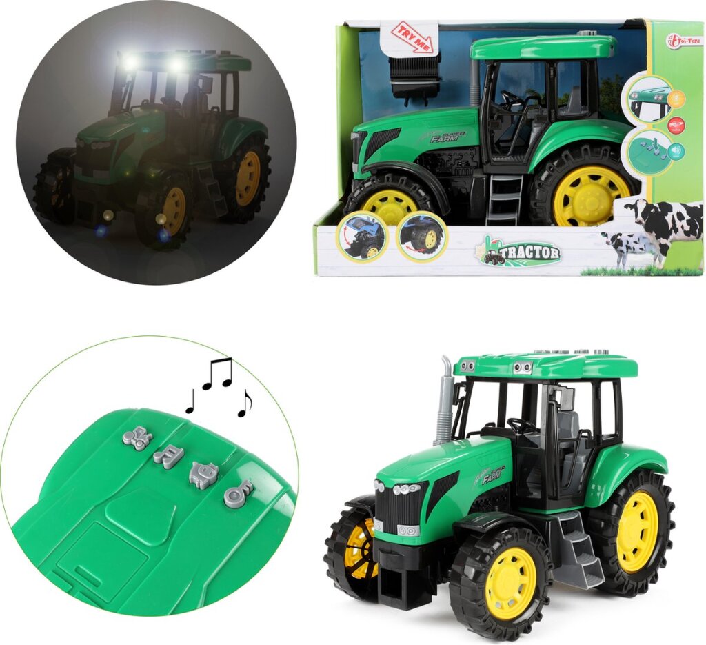 Tracteur grand 27cm avec lumière et son