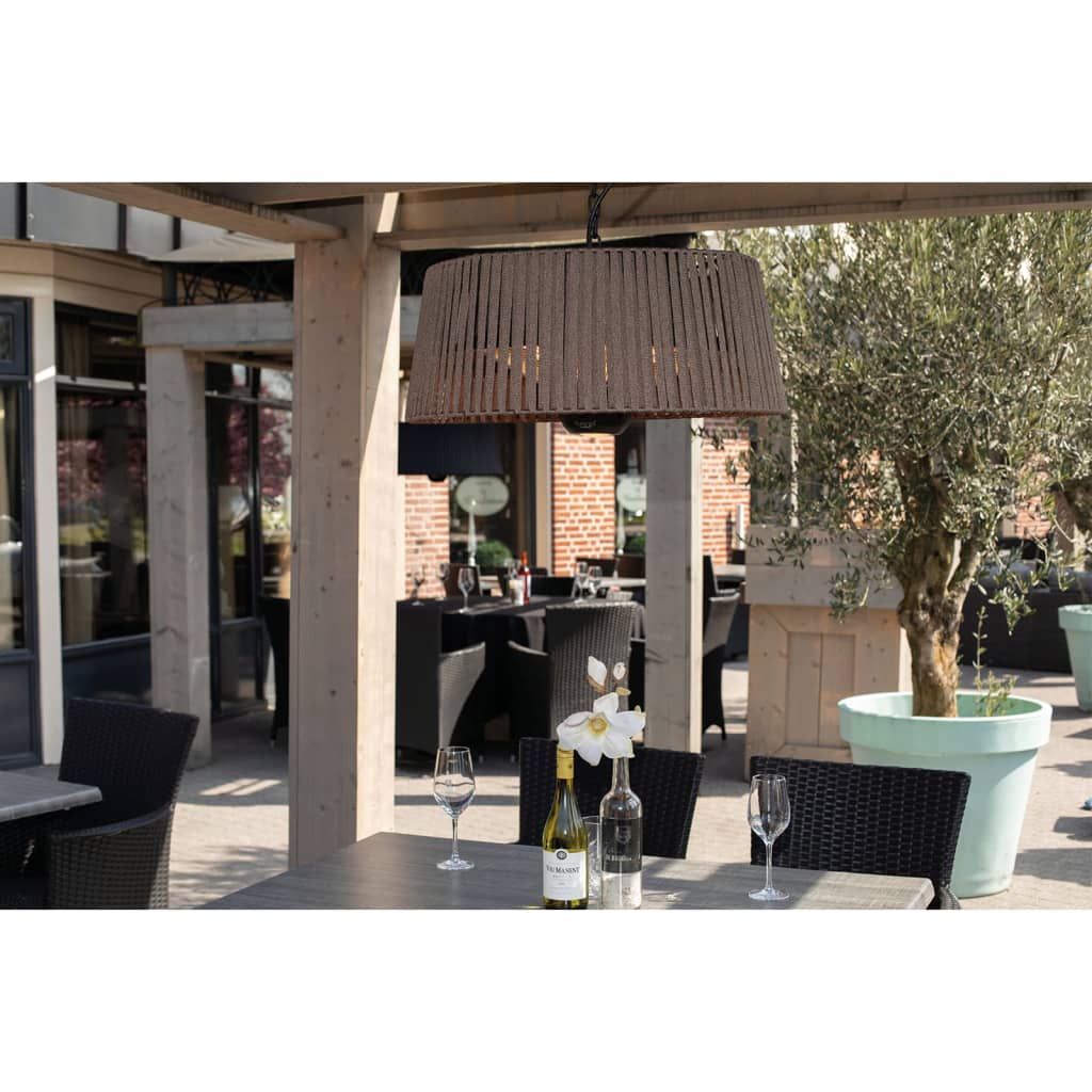 Chauffage de suspension du soleil Artix Corda 1800 W Halogon Brown