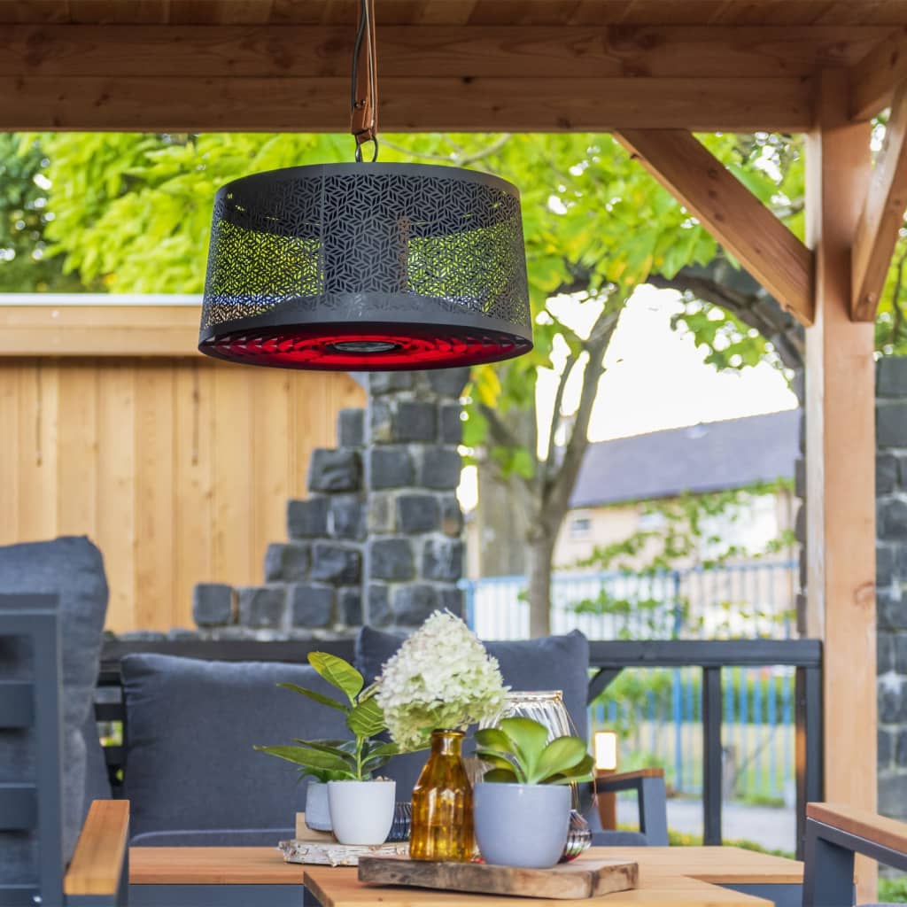 Sunred chauffage moderna artix ultra smart hanging 2000 w rosé or noir