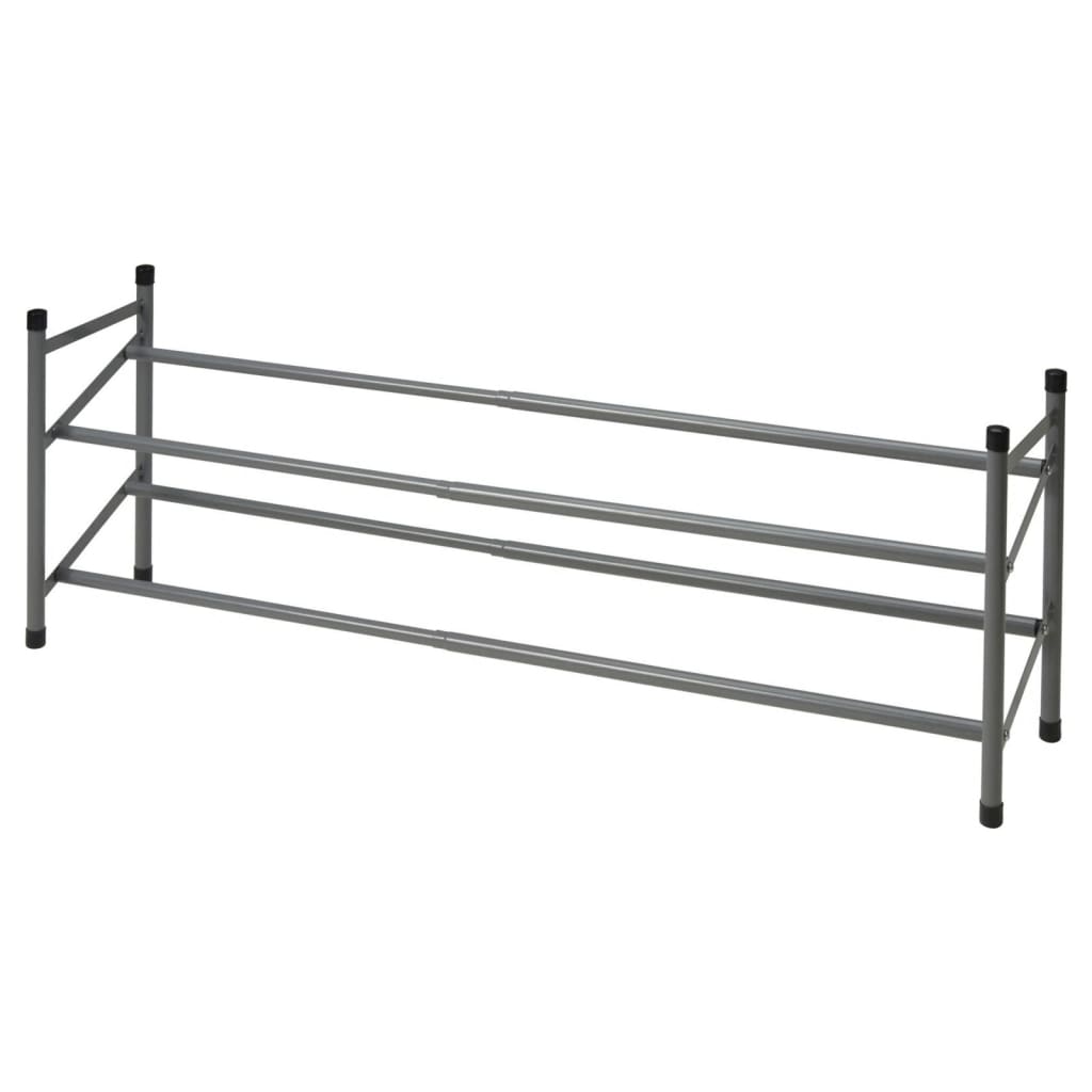 Solutions de rangement Rack à chaussures avec 2 couches (61,5-115) x23x38 cm