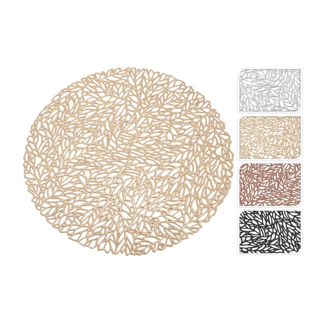 Divers set de table 35cm rond 4 couleurs différentes