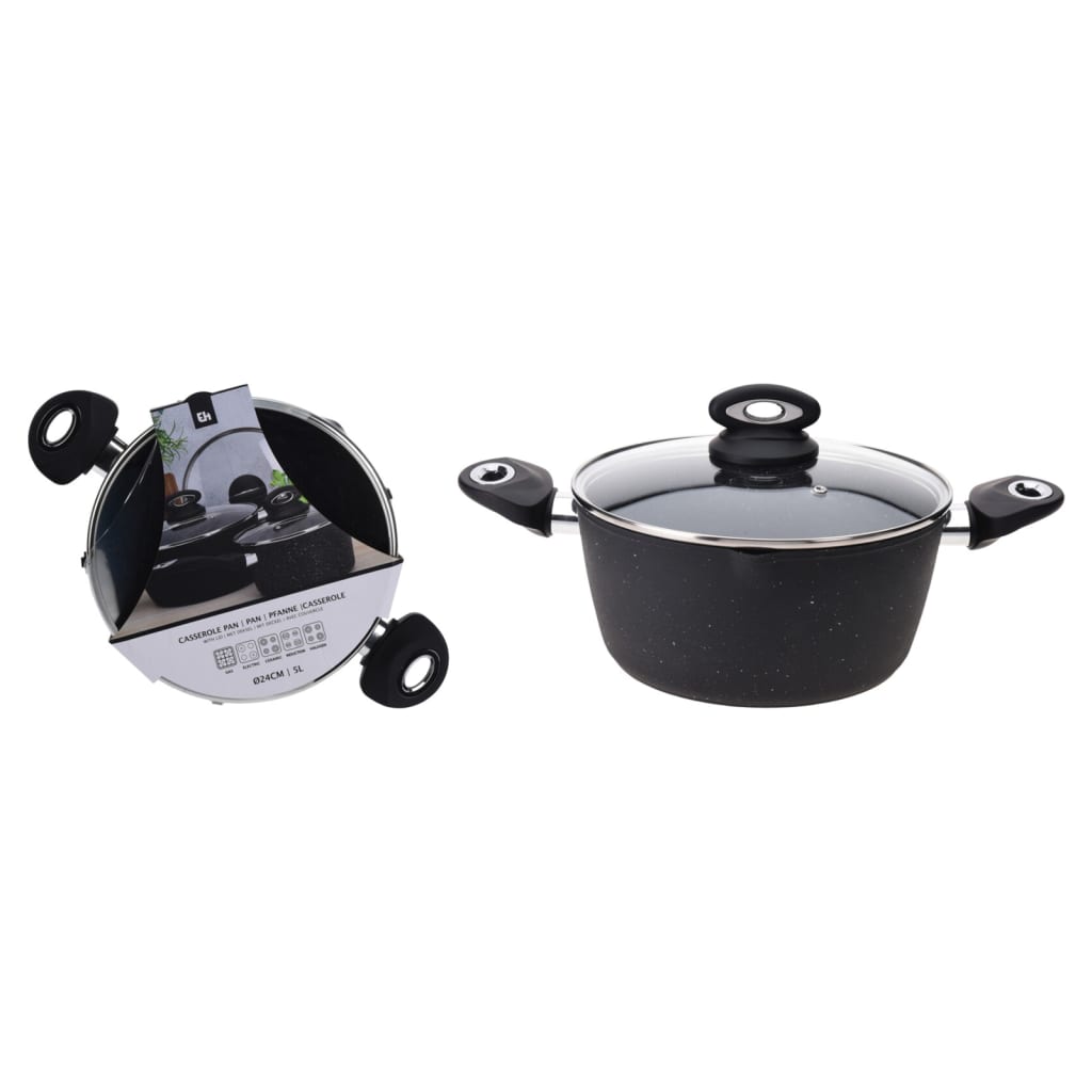Excellent braadpan de vaisselle avec couvercle de 24 cm