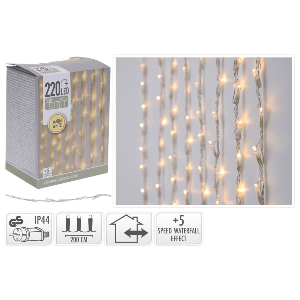 Ambiance Light Curtain avec 220 LED