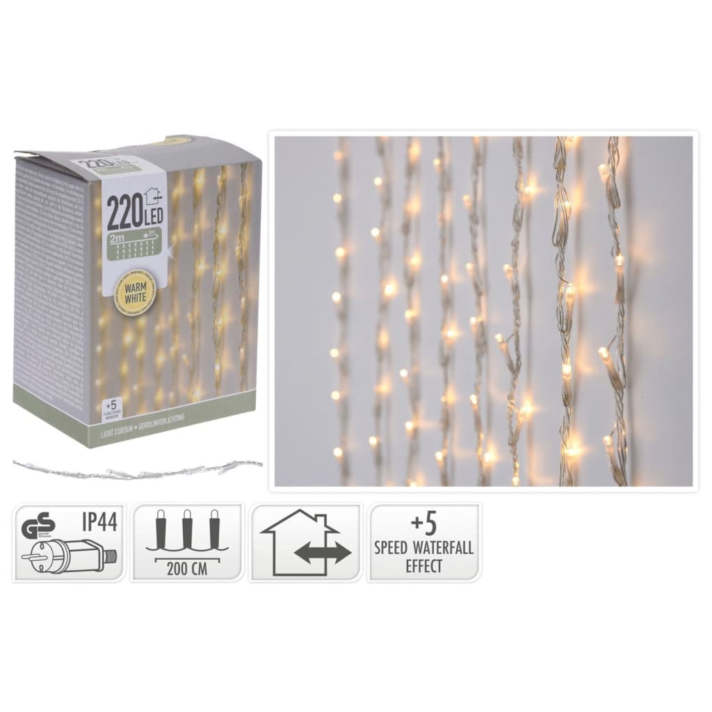 Ambiance Light Curtain avec 220 LED