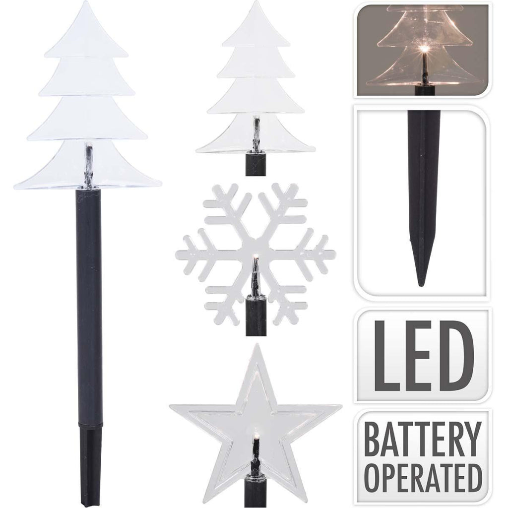 S.I.A. S.I.A. Guirlandes de Noël LED sur piquet de sol IP44 + Minuterie 5 Pièces