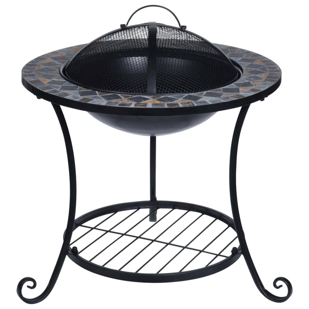 Progarden Fire Bowl avec conception de mosaïque 58x58x44 cm
