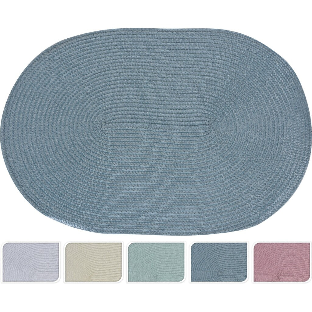 Divers set de table ovale 44x29 cm 5 couleurs différentes